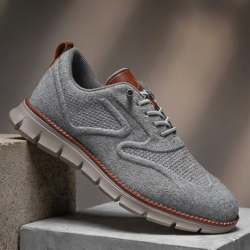 Zapatos Oxford de Cuero Sintético con Suela de Goma y Cierre de Cordones para Hombre