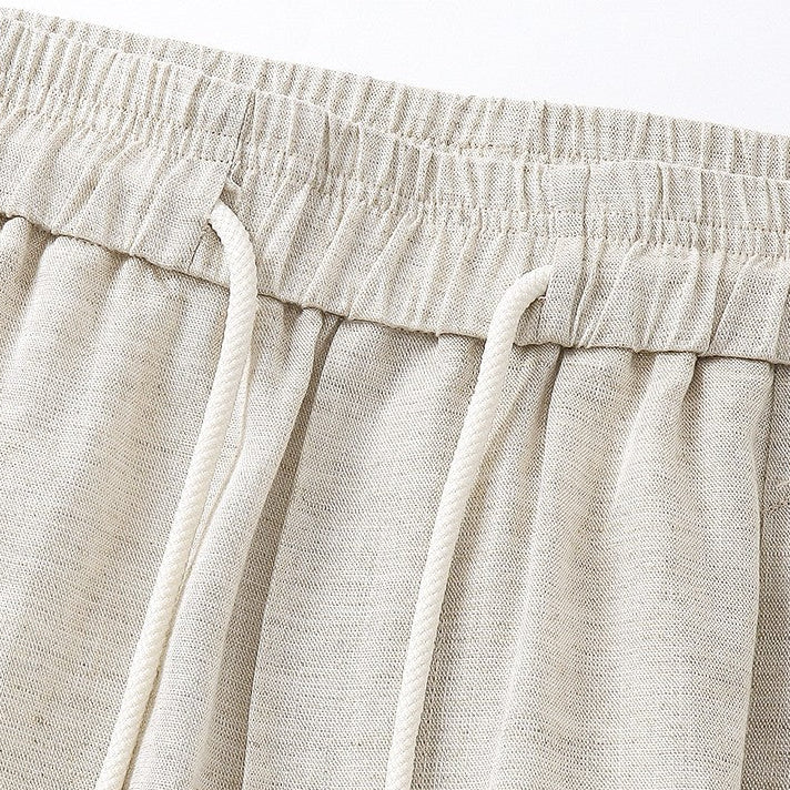 Conjunto de lino para hombre — corte relajado — vacaciones en la playa