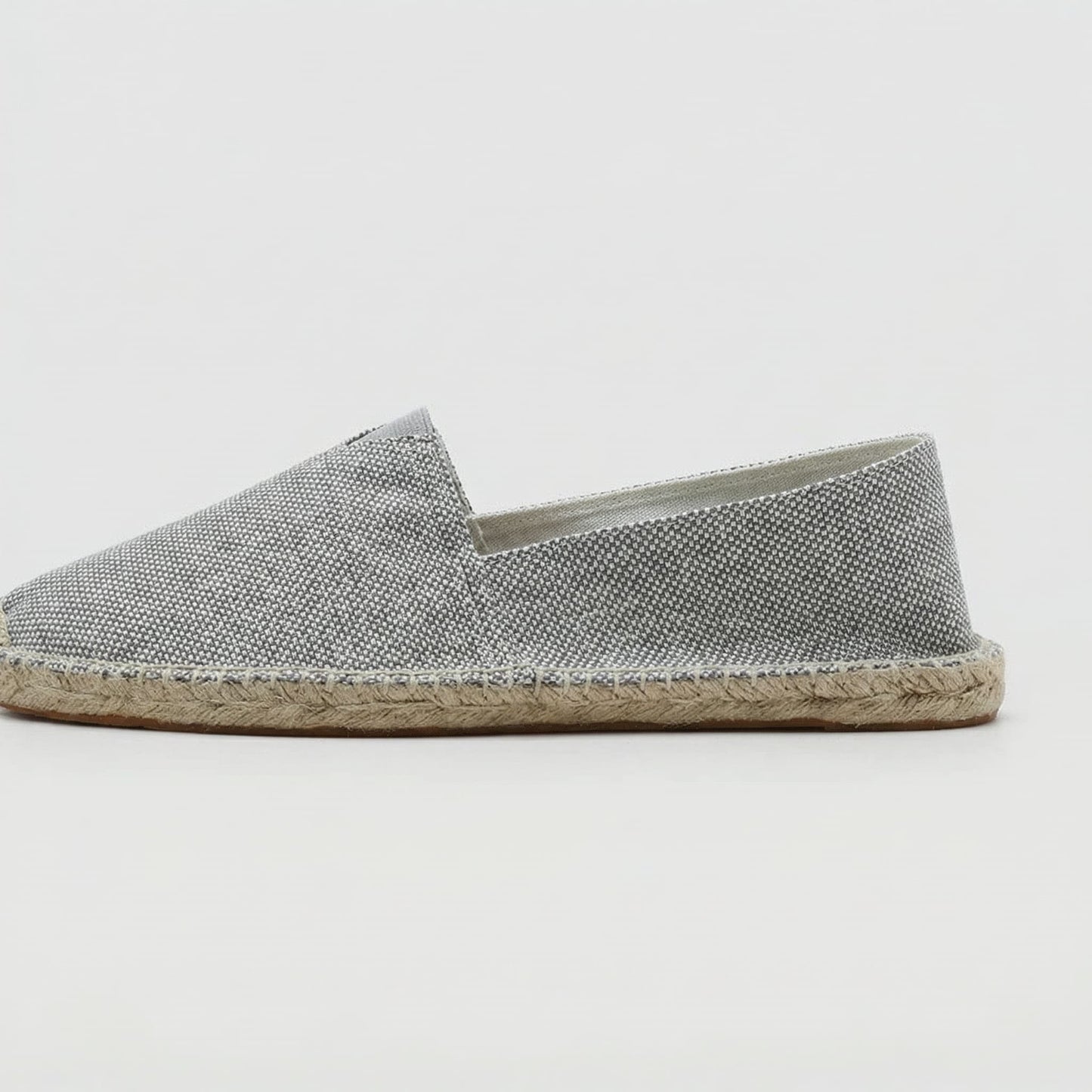 Alpargatas de lino hombre — mocasines ligeros — vacaciones playa